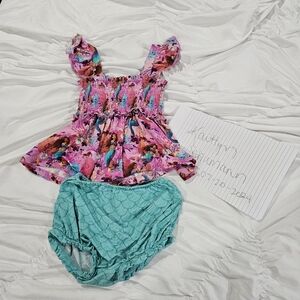 Little mermaid bummy set